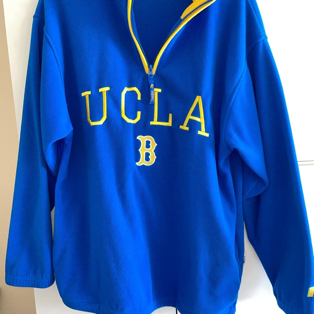 Ucla Bruins Large Half Zip Up Fleece Jacket size L